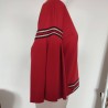 Sweater rouge aux manches géantes T 42 Nénette - Profil et manche