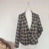 Blazer écossais gris et caramel T S Daphnea