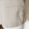 Veste de Tailleur naturelle et blanche T 40 1.2.3 - Fausses poches et fentes