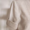 Veste de Tailleur naturelle et blanche T 40 1.2.3 - Manche repliée ou pas