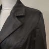 Veste de tailleur satinée noire T 3 La City - Col