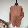 Chemise écossaise orange T XL Jules