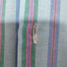 Chemise fine à rayures verticales Vintage T L Helle - 1 boutonnière usée