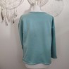 Sweater turquoise aux pastilles argentées T S Humanitee - Dos