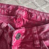 Jeans rose fushia blanchi  W27 FishBone - Détail et marque