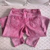 Jeans rose fushia blanchi  W27 FishBone - Verso