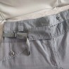 Pantalon gris rayé T 38 Eva Kayan - Ceinture