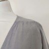 Robe portefeuille grise en lin T 40 Redoute création - Tissu en lin