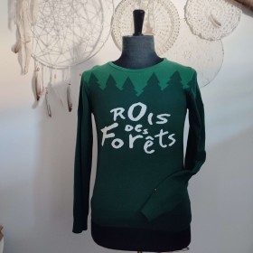 Pull de Noël vert T S Le bon Marché Rive Gauche