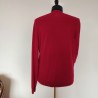 Pull en V mérinos rouge T M Gap
 - Dos