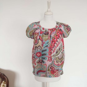 Blouse fleurie multicolore T 44 Camaïeu