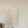 Haut oversize blanc fluide rayuré T L Zara