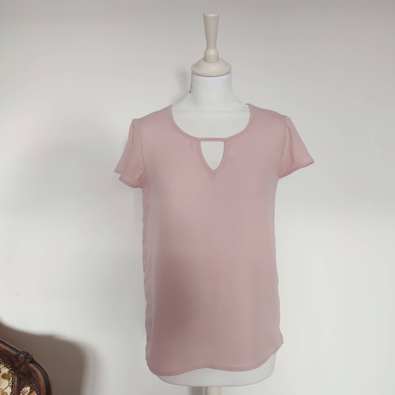 Blouse fluide rose poudré T 36 LH