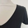 T-shirt en V noir T XS Jacqueline de Yong - Détail