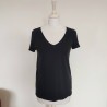 T-shirt en V noir T XS Jacqueline de Yong