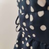 Robe bleu marine à pois T S Forever21 - Passants pour liens