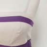 Robe bustier grise et violette T S Manoukian - Détail bustier