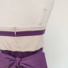 Robe bustier grise et violette T S Manoukian - Détail du dos