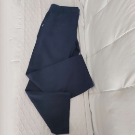 Pantalon bleu marine en lin T 44 P. Bréal