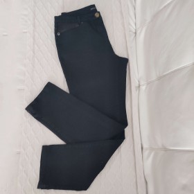 Pantalon noir détails en sequins T 38 Bréal