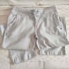 Pantalon blanc rayé gris T 36 Oxbow - Recto