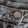 Jupe en jeans grise T 42 Benetton
- Bouton avec marque