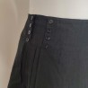 Jupe évasée noire T 38 Maé Mahé neuve - Boutons et plis