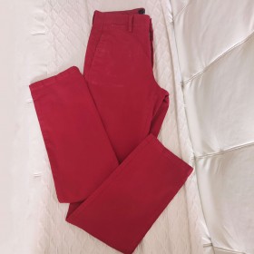 Pantalon chino rouge T 38 Burton