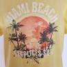 T-shirt en V jaune Hawaï T L Complices - Motif