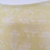 Robe légère jaune à fleurs blanches T 44 - Motif et textile