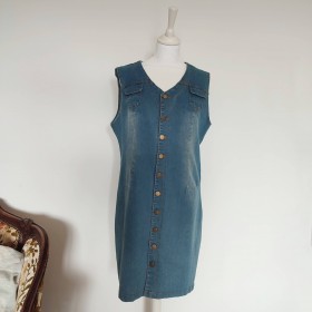 Robe en jeans boutonnée 2XL