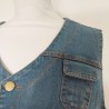 Robe en jeans boutonnée 2XL - Détail encolure