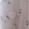 Robe de soirée en tulle vieux rose à fleurs T 10 UK God Diva
 - Motif appliqué et brodé