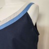 Robe d'été bleue et blanche T 42 Cache-Cache - Emmanchure