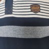 Sweater en coton piqué bleu marine et col montant T M At Company
- Textiles