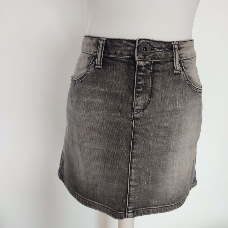 Mini-Jupe en jeans noir W 31 RWD