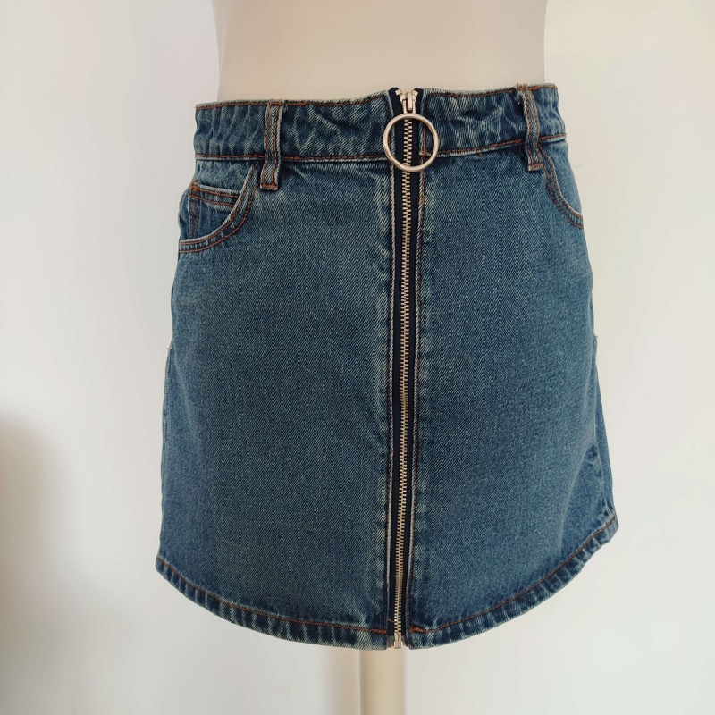 Jupe en jeans zippée T 34 Pimkie