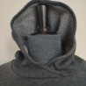 Sweater à capuche gris foncé T L Domyos
- Capuche croisée